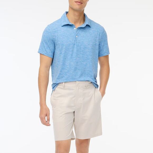 J. Crew Tech Shorts 9" Classic Athletic Performance Stone Off White NWT Mens 28 - Picture 2 of 10